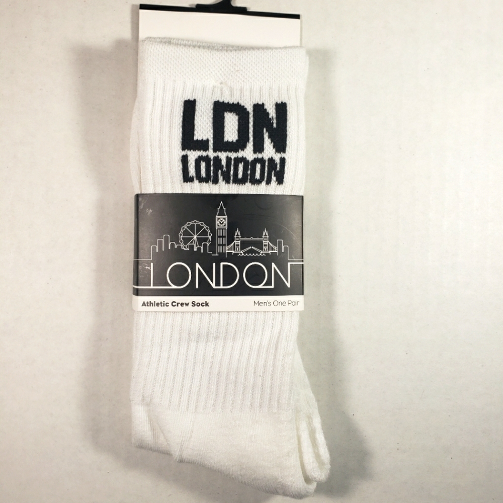 NWT Men's SOHOW1 Collection London Athletic Crew Socks - Picture 1 of 4